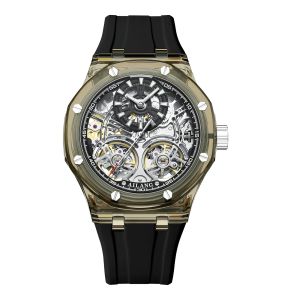 AILANG | NEWAILANG Mens Automatic Mechanical Wristwatch - Three Dial Calendar Stainless Steel Luxury Military Sport Watch