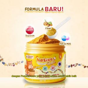 Vitamin Kucing NATIVE+ GOLD Protein Tinggi GOLDEN POWDER Penambah Nafsu Makan dan Penggemuk