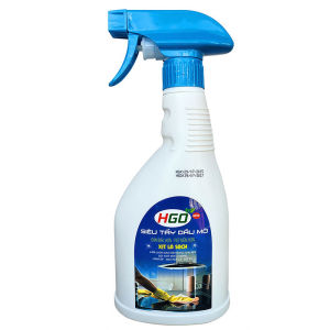 Chai xịt tẩy dầu mỡ nhà bếp HGO 500ml làm sạch máy hút mùi bếp gas nồi chảo và tường bếp