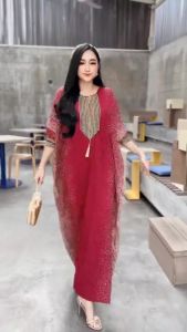 Gamis kaftan Sultan terbaru jumbo size lowo rayon kekinian