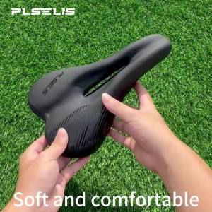 Plselis Thick Soft Bicycle Saddle Mountain Bike Seat Cushion Waterproof Durable Road Bike Saddle Weighing 392g