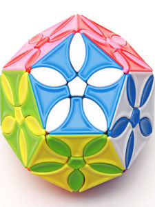 สี่เหลี่ยมจัตุรัส 5 มุม 12 มุม ทรงไม่สมมาตร ชิ้นส่วนเสริมสมองสำหรับเด็ก ของเล่นเสริมศักยภาพ ความยืดหยุ่นและลื่นไหล สีสันสดใส