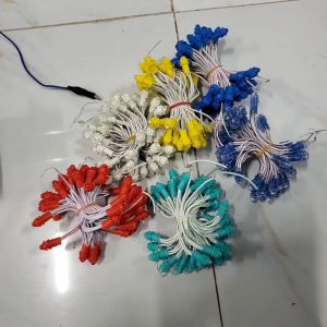 LED F5 LED đúc F5 đế 9mm chống nước ĐỦ MÀU cuộn 3m 50 bóng