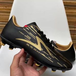 COD CEK DULU !! SEPATU FUTSAL PRIA/WANITA DEWASA SPECS LIGHTSPEED REBORN LS IN-BLACK PALE GOLD