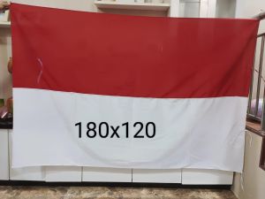 BENDERA MERAH PUTIH BAHAN KATUN POLIMIKRO JUMBO 150x100 DAN 180x120