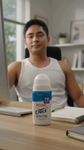 Check Energetic Fresh Antiperspirant Deodorant Roll On 45mL for Men 72 Hours Non-Darkening Quick-Dry Non-Stain