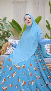 Gamis Syari NAURA SET BY RHYN ELDEENA SYARI - REALPIC 100%