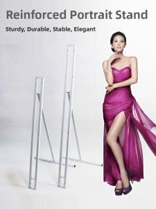 Modern Minimalist Iron Alloy Poster Stand Display Board Birthday WeddingKT Board Support Frame Human Figure Display Board