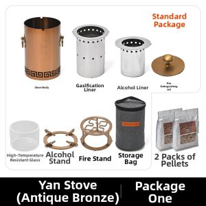 HUANGYELIEREN | Gasification Burning Water Heating Flame Watching Stove