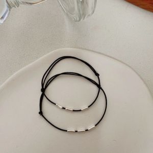 Good Luck Bamboo Node Woven Bracelet for Men And Women Ethnic Style Fashion Jewelry Red Rope Ankle And Hand Cord Design