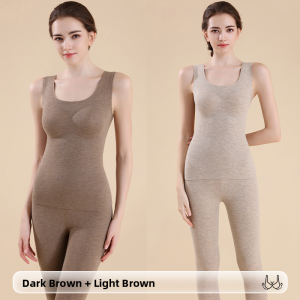 miiow | Warm Wool Silk Vest Womens Inner Wear Cat Person Chest Pad German Velvet Autumn Winter Base Layer Top Simple Style MiiOW