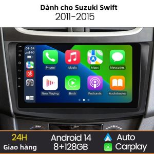 Màn Hình Radio Android Auto Carplay MEKEDE 9 Inch Cho Suzuki Swift 2010-2016 Tích Hợp WiFi 4G Đầu Phát Đa Phương Tiện Âm Thanh Nổi