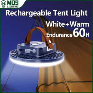 MOSLIGHTING Rechargeable Camping Light Outdoor Fishing Flashlight Tent Lantern Work Emergency Mountaineering Night Lighting LED