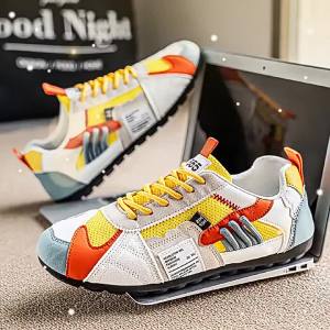 CHAODONG | Fresh Color Summer Retro Color Blocking Mens Trainers