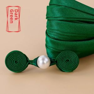 Exquisite Handmade Pearl Button for Cheongsam Chinese Style Clothing Decoration Jade Bead Embellished Fabric Fastener