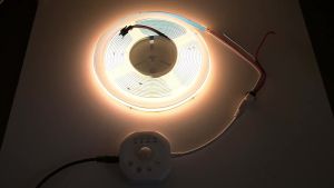 10M 20M COB Running Water Flowing LED Strip PIR Motion Sensor 24V Horse Racing Light Dimmable Flexible Linear Lamp Timer ON/OFF