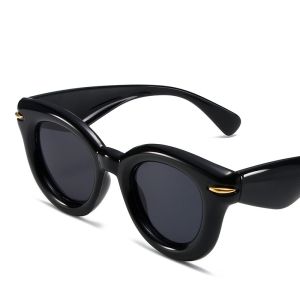 JN IMPRESSION Large Candy-colored Oval Frame Sunglasses Fashion Delicate Round Frame Trend Party Sunglasses