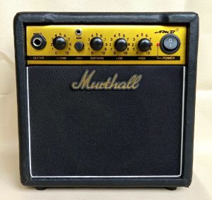 Ampli gitar 8 inc sudah 3 input di lengkapi efek distorsi delay termurah bergaransi