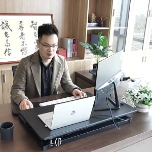 Ayuqi® Ergonomic Standing Desk Laptop Monitor Stand with Lifting Controller Computer Table Office Stand Desk Laptop Table