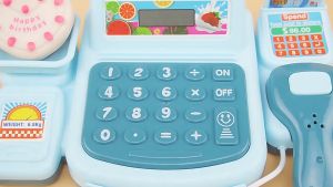 (Color Box Gift Packaging) Childrens Mini Toys Cash Register Educational Toys Simulated Cash Register Game Toys Simple Calculator Toys
