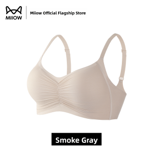 MiiOW | Antibacterial Seamless Womens Underwear Soft Support Jelly Anti-sagging Prevents Side Breast Collection New Style Bra