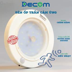 Đèn Led Ốp Trần Cảm Ứng Ánh Sáng Trắng