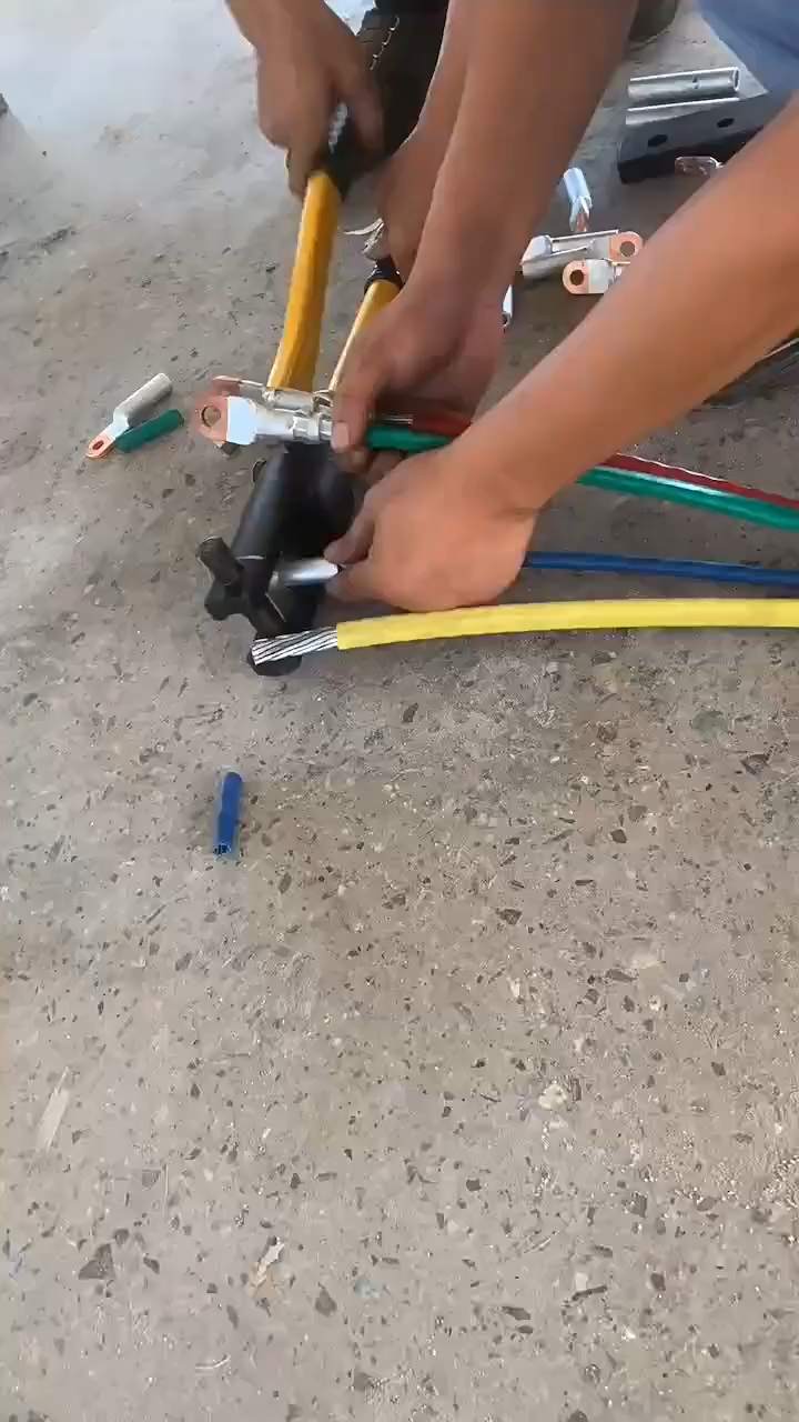 New Supertools YQK-120A/240A/300A/400A 8/12/13/18 TONS Hydraulic Wire Crimping Tool Cable Plier Crimper
