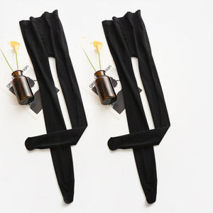 2 Pieces 120d 15-25 ℃ Plus Size Spring and Autumn Stockings High Waist Anti-Drop Gear Snagging Resistant Pantyhose Stockings