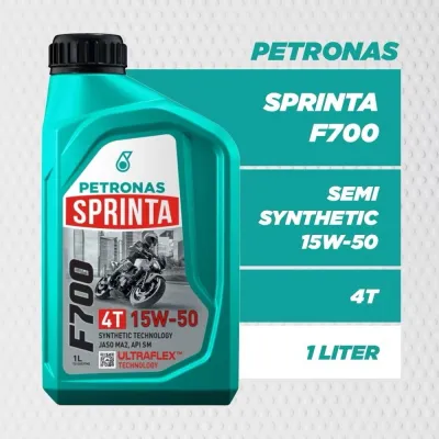 100% ORIGINAL PETRONAS F700 F900 MOTORCYCLE OIL RACING SPRINTA 4T 2T ESTER PLUS MINYAK HITAM