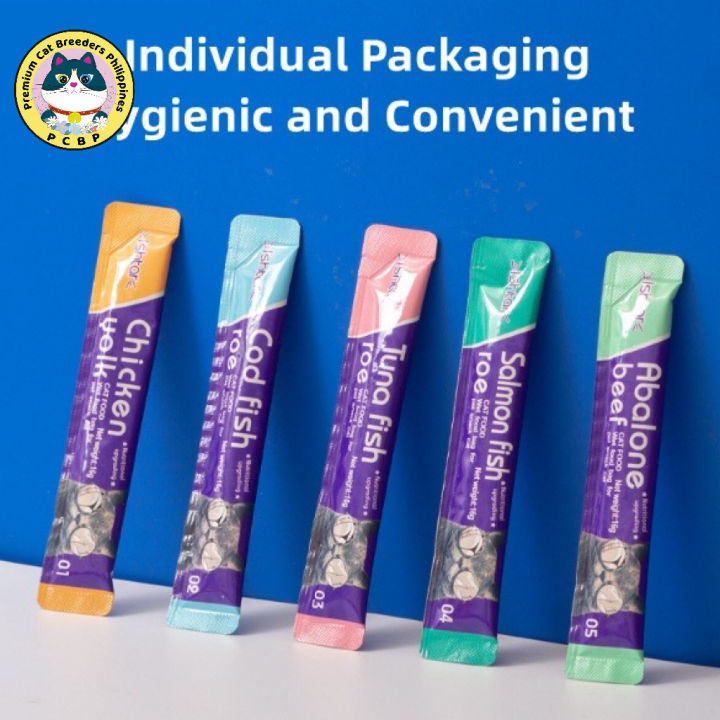 PCBP CATTERY ISHTAR churu Cat Strip sticks Cat treats pet snacks kitten