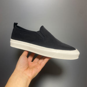 Low-Top Mens Canvas Shoes Winter Fashionable Slip-On Loafers Soft Bottom Casual Board Shoes Breathable Retro British Style