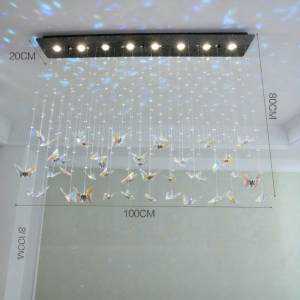 French Crystal Pendant Designer Lamp