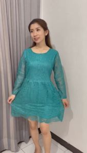 DRESS SONIA / DRESS BRUKAT / DRESS BRUKAT PESTA ACARA NATAL WANITA KEKINIAN