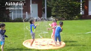 สระน้ำพู ขนาด 100cm/ 170cm สระน้ำพูสปริงเกอร์ น้ำ สระว่ายน้ำเด็ก ถาดน้ำพู ของเล่นสนาม สระน้ำพูเด็ก