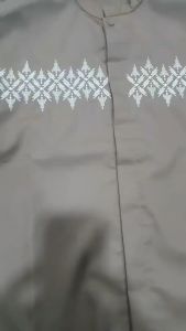Koko Kemeja Anak Tanggung Motif Bordir Bahan Katun Toyobo Size M&L AH011