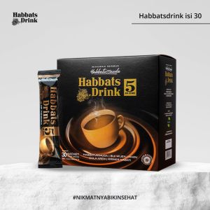 Habbats Drink 5 In 1 Minuman Herbal Habbatussauda Penambah Daya Tahan Tubuh
