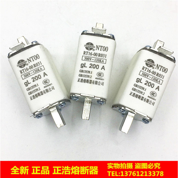 Nt00 RT1600 500V GL 200A Zhenghao Fuse Square Tube KnifeShaped