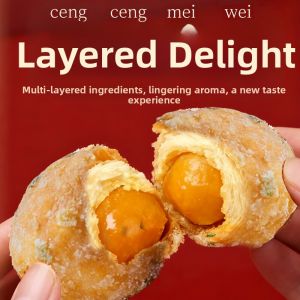Traditional Handmade Salted Egg Yolk Pastries