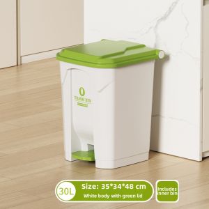 ABEPC | Large Pedal Covered Trash Can 50L