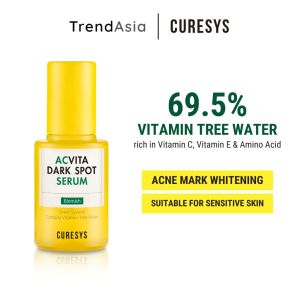 CURESYS Acvita Dark Spot Serum Vitamin Whitening Soothing Acne Scar (40ml) TrendAsia