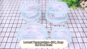 THE SEED Import Japan High Borosilicate Glass Food Container - Certified by HIC/NOA/TUV/ISO9001/GMP