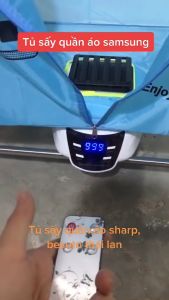 Tủ Sấy Quần Áo 2 Tầng Diệt Khuẩn Công Suất Lớn 1500W Có Điều Khiển Từ Xa bảo hành 12 tháng