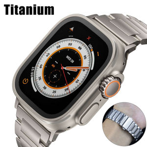 Titan Dây đeo cho Apple Dây đồng hồ 49mm 45mm 44mm 42mm 41mm 40mm Vòng tay sang trọng cho iWatch Ultra 8 SE 7 6 5 3 4 Mens dây đeo cổ tay