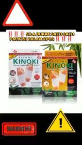 10box KINOKI PUTIH ORIGINAL DETOX FOOT PANDS 100PCS