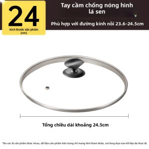 DEMING | Nắp Nồi Kính Cường Lực Chịu Nhiệt Cao 32cm