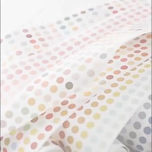 Sticker Hình Tròn Chấm Bi Cuộn 60mmx3m Chống Thấm Nước Dễ Vệ Sinh Dùng Để Trang Trí Sổ Vở Dễ Thương