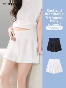 Mom Jane | Anti-peek Ice Silk Pregnant Shorts