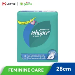 Whisper Breathable Cottony Soft Thick Regular Sanitary Pads Non-Wing 23 cm  20 pads
