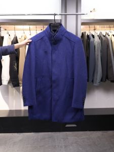 Homesick Mens ลำลอง Lapin Fur ปกเสื้อ 52 Wool เสื้อโค้ท เรียบง่าย แฟชั่นสไตล์คนเมืองความยาวปานกลาง เสื้อโค้ท สำหรับวัยรุ่น