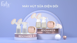 Máy hút sữa điện đôi FATZ BABY Resonance 6 Plus FB1103VN 4 chế độ với 9 cấp độ bình PPSU cao cấp